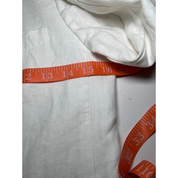 J.Crew Linen Blazer Women 00 White Tailored Casual Work Fall Jacket - Picture 10 of 12